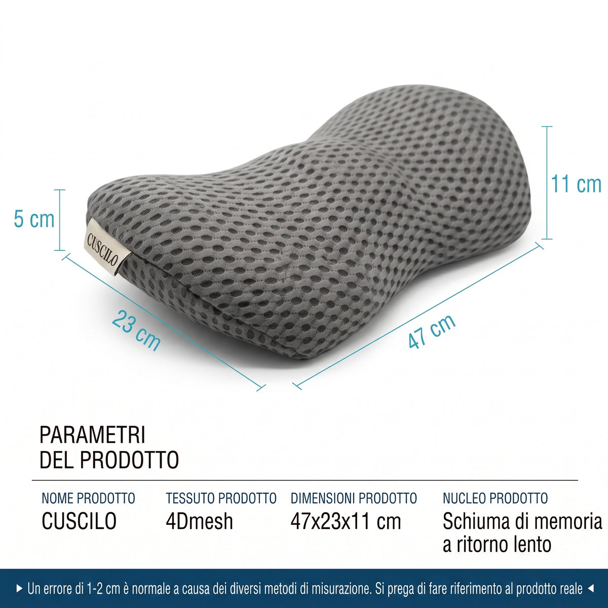 CUSCILO™ Cuscino Lombare Memory Foam